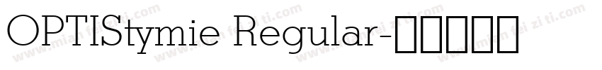 OPTIStymie Regular字体转换